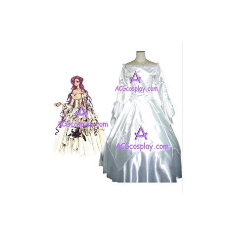 code geass death Euphemia cosplay costume white dress