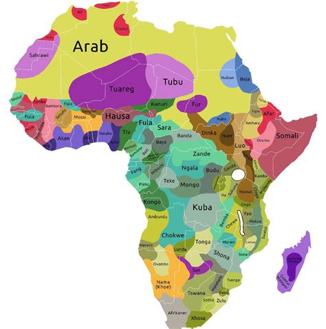 Ethnic map of Africa - Vivid Maps