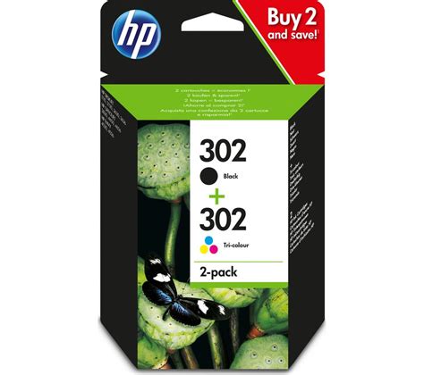 HP Combo 302 Tri-colour & Black Ink Cartridges - Multipack Deals | PC World