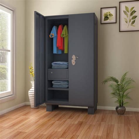 Godrej Interio Wardrobe H1 Metal Almirah Finish Color Graphite Grey ...