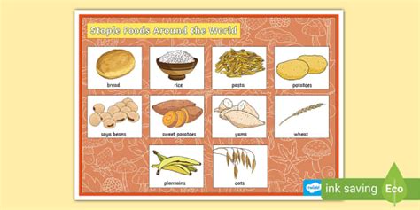 Staple Foods Around the World Display Poster (Teacher-Made)