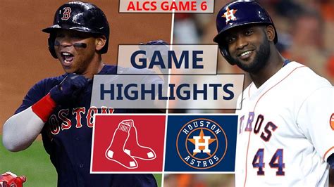 Boston Red Sox vs. Houston Astros Highlights | ALCS Game 6 (2021) - Win ...