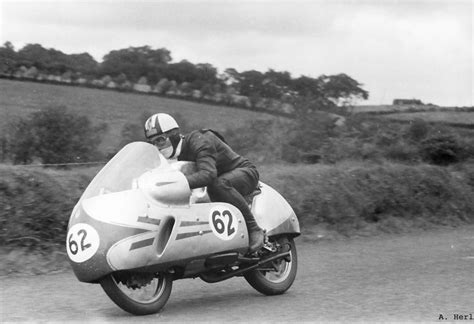 DKW 350 RM & Cecil Sandford 1956 Ulster GP motorcycle racing photo -3 ...