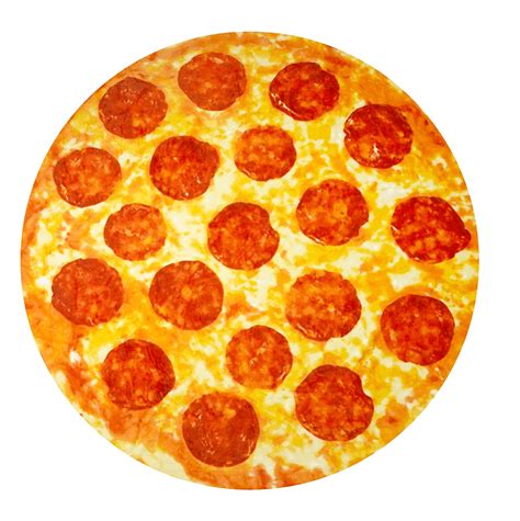 Giant Pepperoni Pizza Emoji Circular Blanket (60 inches) | Emoji Galore