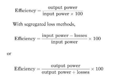 Electric Generator: Electric Generator Efficiency Formula