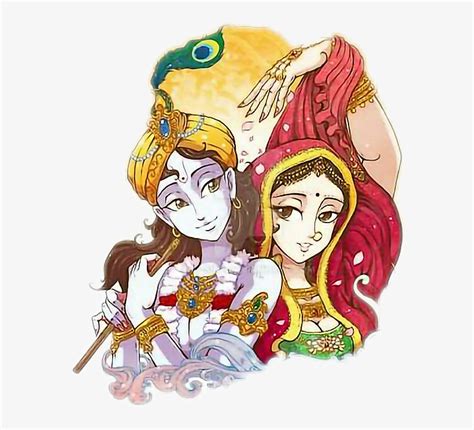 Krishna Radhakrishna Radhe Krishna - Radha Krishna Vector Png - 580x664 ...