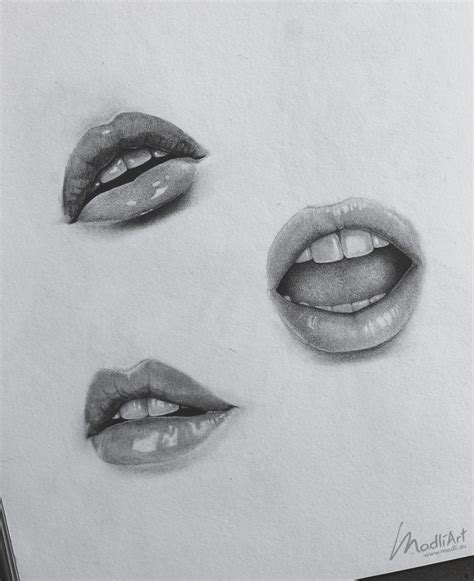 Realistic Lips Drawing Drawings Sketch By Pawan Verma Artist ...