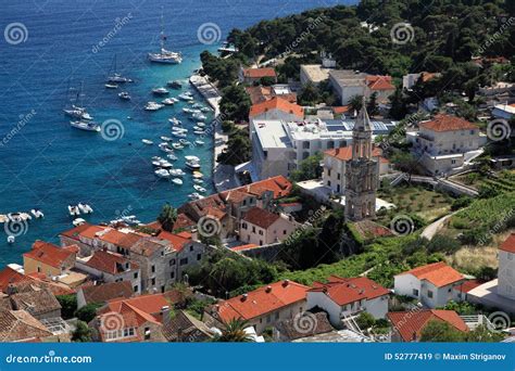 View of the City of Hvar from a Fortress. Island Hvar. Croatia. Stock ...