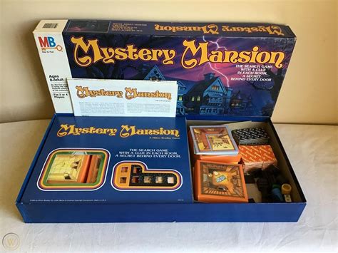 Vintage 1984 Mystery Mansion Board Game Milton Bradley Missing ...