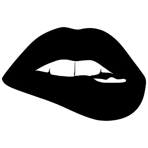 Lip Bite Svg