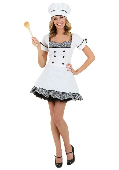 Plus Size Sexy Chef Costume 1X 2X