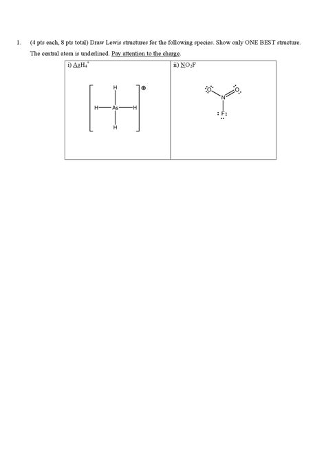 Lewis Structures, Hybridization, Molecular Geometry - Solutions | CHEM ...