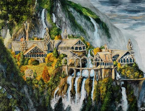 I painted Rivendell - The Last Homely House East of the Sea! : TheHobbit