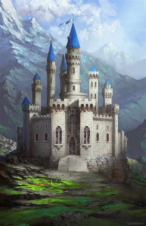 Dnd Castle | Castle by bluerainCZ hidden fortress mountains landscape ...