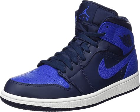 Nike Air Jordan 1 Mid, Chaussures de Basketball Homme, Gris ...