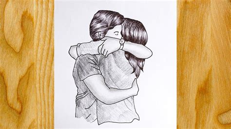 How To Draw A Cute Couple Hugging - estimapa