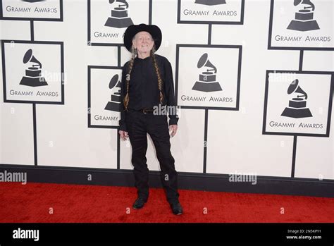 Willie Nelson arrives at the 56th annual GRAMMY Awards at Staples ...