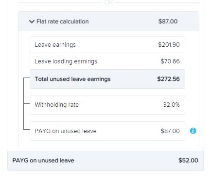 Calculating PAYG on unused leave with a value of less than $300 – Your ...