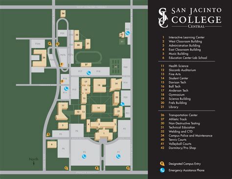 San Jacinto Central Campus Map - Map