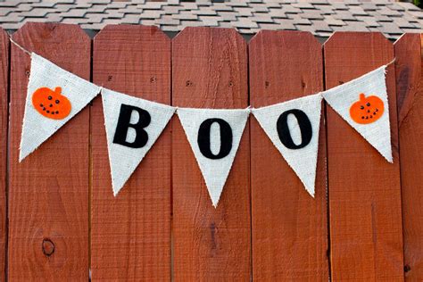 Halloween Boo Burlap Banner | Burlap banner, Halloween boo, Banners ...