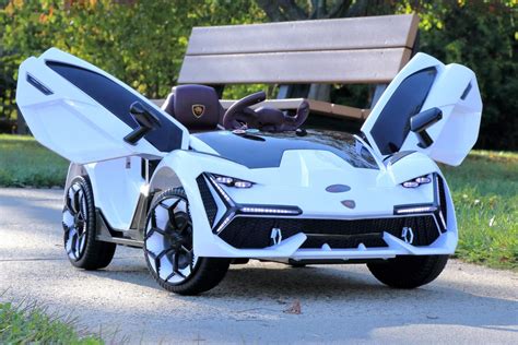 First Drive Lambo Concept White 12v Kids Cars - Dual Motor Electric ...