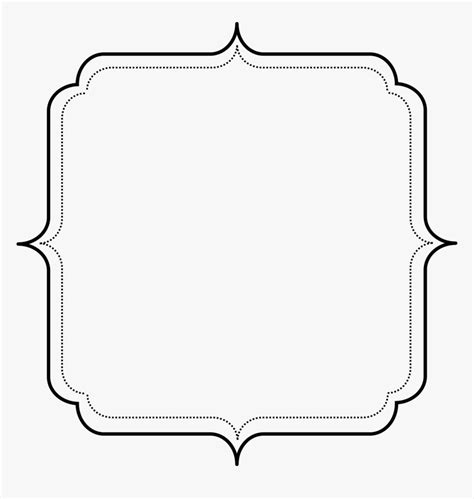 Transparent Simple Rectangle Frame Clipart - Frame Simple Border ...