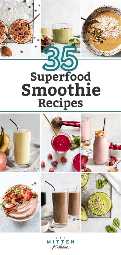 35+ Healthy Smoothie Recipes {plant based friendly!} • Fit Mitten Kitchen