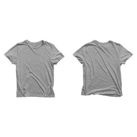 Premium Photo | Heather Grey T Shirt Mockup Front and Back