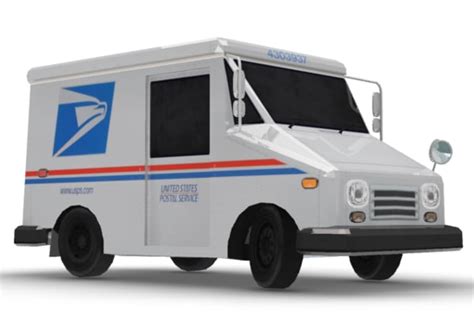 usps truck 3ds