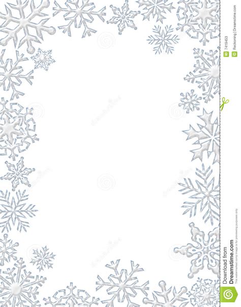 clipart snowflake border - Clipground