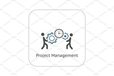 Project Management Icon. Flat Design. | Finance Illustrations ...