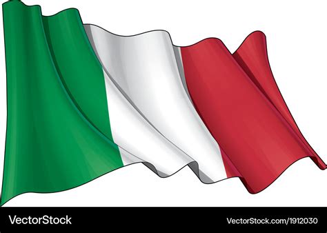 Italy flag Royalty Free Vector Image - VectorStock