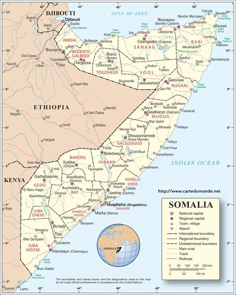 Map Somalia, Country Map Somalia