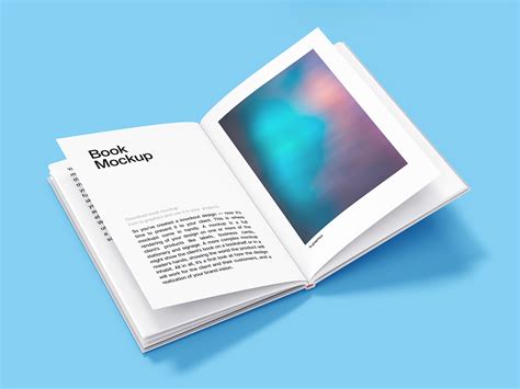 Open Hardcover Book Free Mockup — Free Mockup World