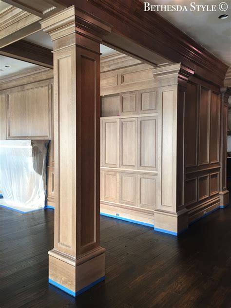 #BethesdaStyle ~ Great Room Columns ~ Millwork ~ Wood Panels by # ...