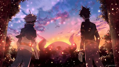 Wallpaper : Black Clover, asta, yuno 2048x1152 - UberLost - 1972655 ...