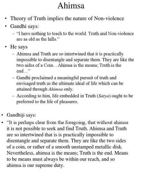 Gandhi On Non-Violence | PDF | Business