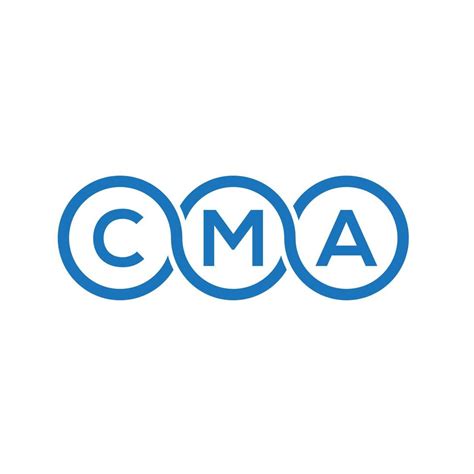 CMA letter logo design on white background. CMA creative initials ...