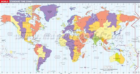 Printable Time Zone Chart