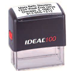 IDEAL 100 RUBBER STAMP - Image Printing of SC Inc