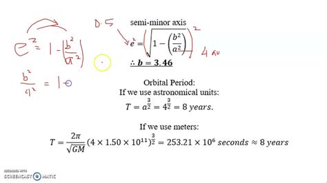 elliptical orbit & Vis viva equation part 2 - YouTube