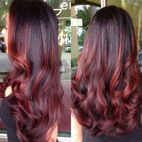 Autumn red | Hair styles, Ombre hair color, Ombre hair