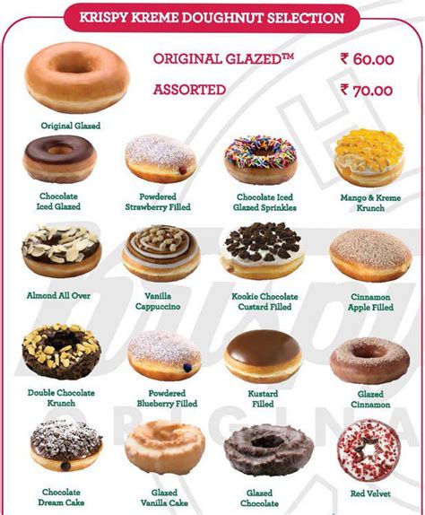 Krispy Kreme Donuts Menu Philippines : Krispy Kreme Menu, Menu for ...