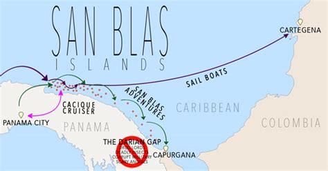 Map Of San Blas Islands