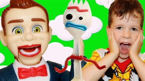 Toy Story 4 OFFICIAL BENSON SCARY DOLL! Benson TAKES FORKY! Woody Helps ...