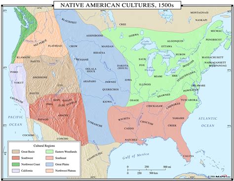 Native American Locations Map