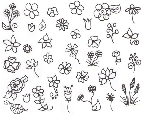 Cute Mini Drawings: Simple Flowers | flowers-art-ideas.pages.dev