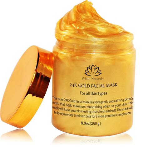 24K Gold Facial Mask By White Naturals: Rejuvenating Anti-Aging Face ...