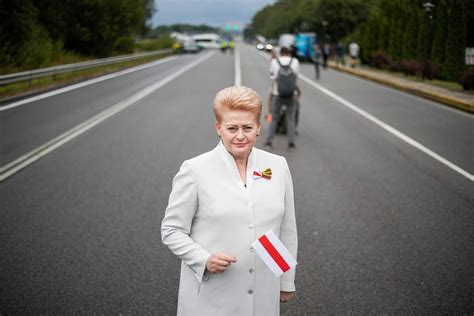 Former Lithuanian President Dalia Grybauskaitė showing her support : r ...