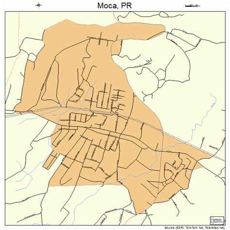 Moca Puerto Rico Street Map 7253807